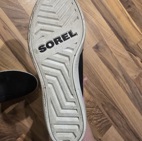 Sorel Women's Out N About Hidden Wedge Black And White Ankle Bootie Size 9 - Picture 9 of 10